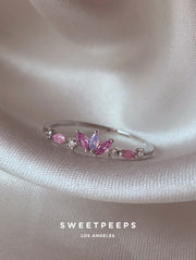 Kalene Pink Pastels Ring - Silver