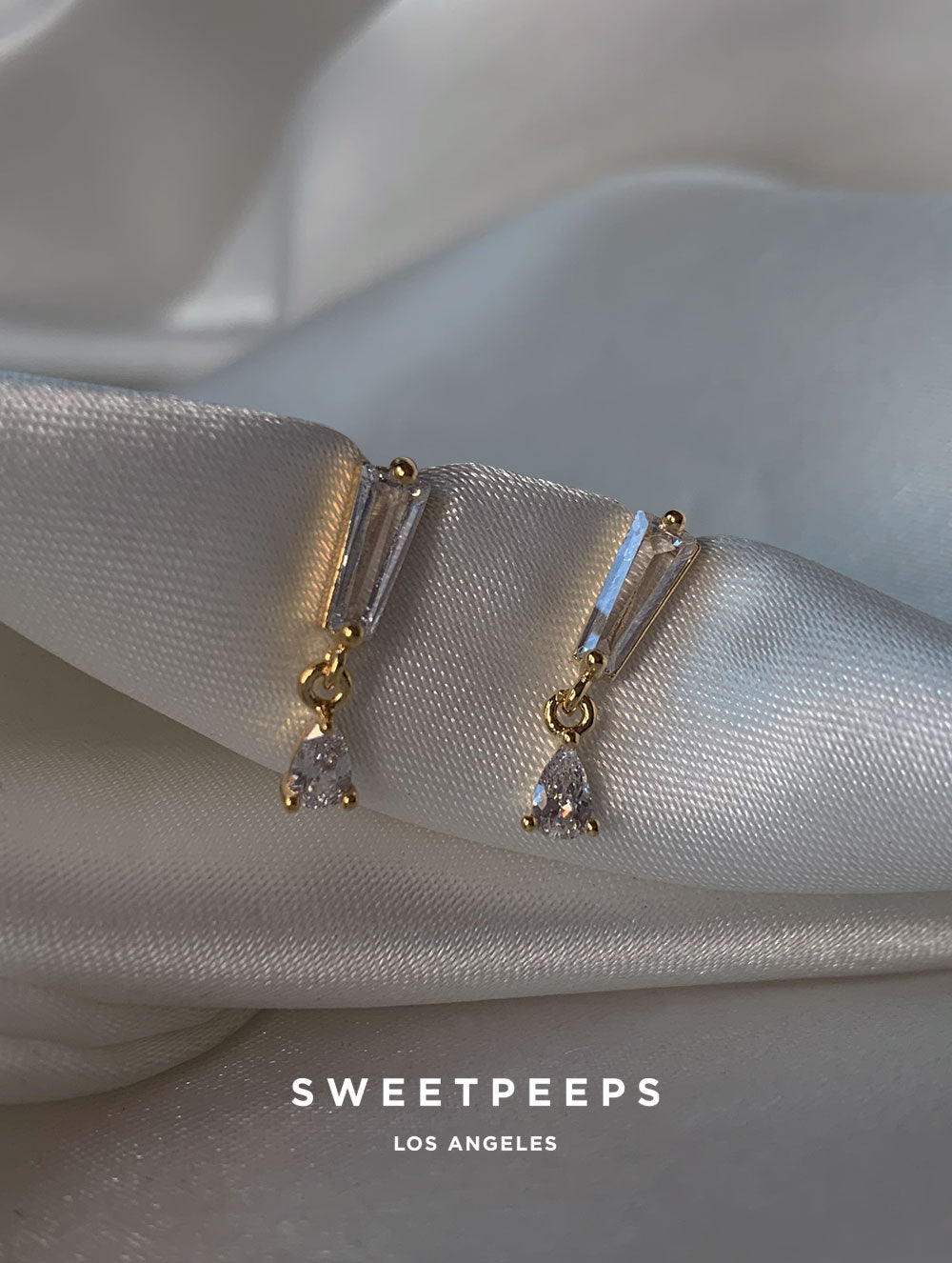 Rectangle Gem K Studs
