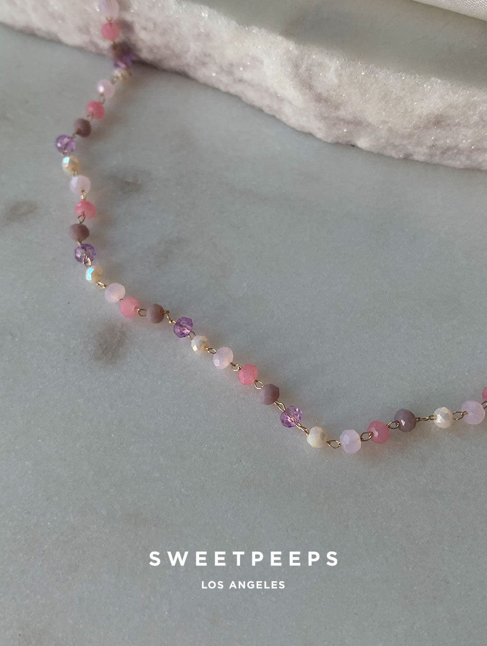 Paris Pastel Beaded Choker