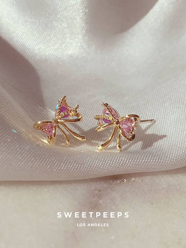 Cutest Holographic Bow Studs