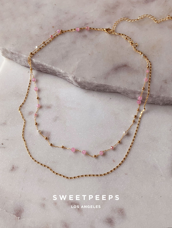 Maysen Pink Beads Necklace
