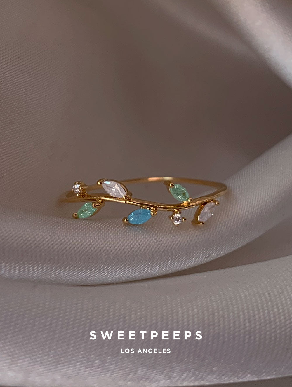 Iroha Crystal Branch Ring
