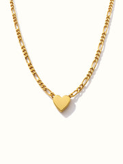 Sayer Heart Figaro Chain Necklace