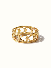 Roselle Heart Statement Ring