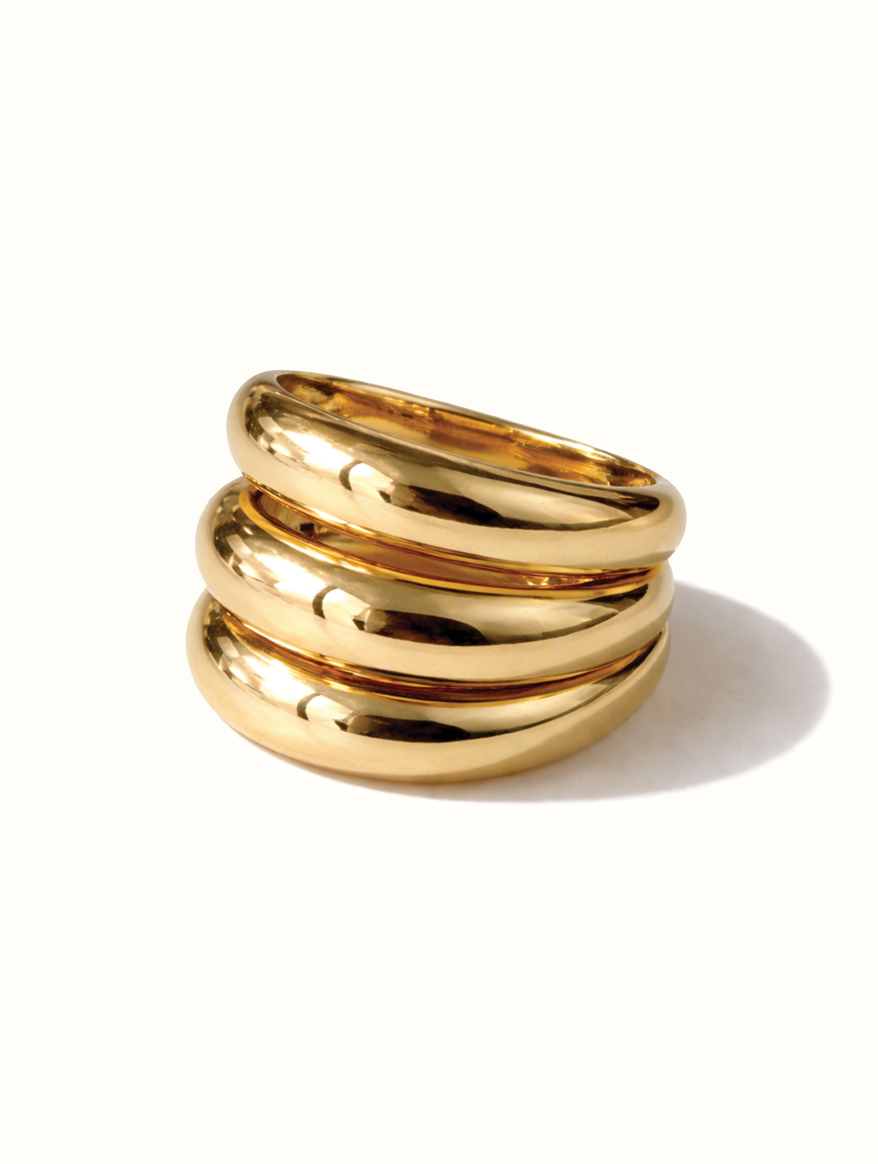 Golden 3 Layers Ring
