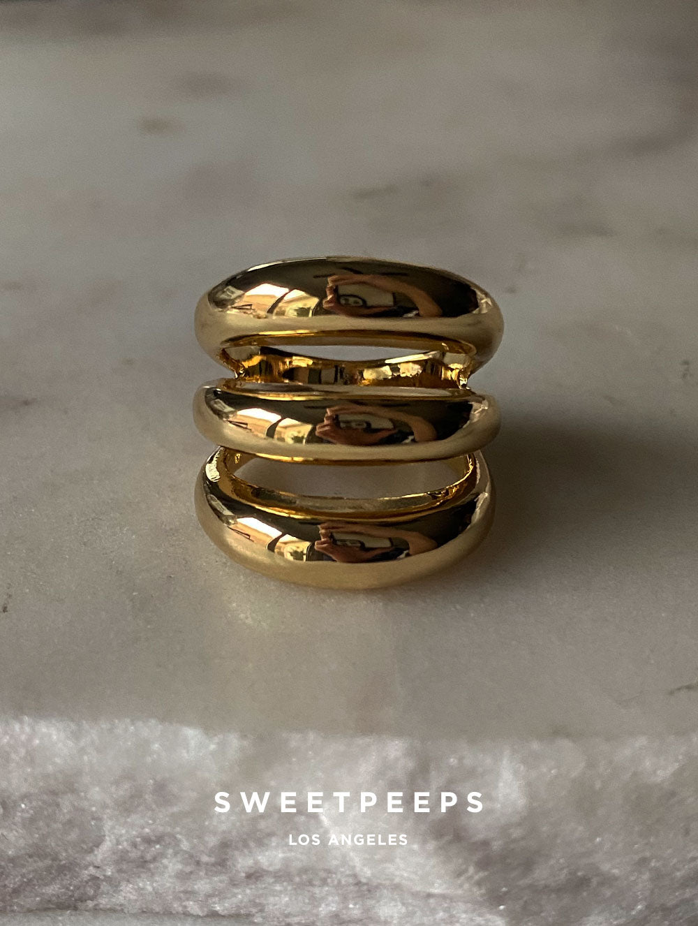 Golden 3 Layers Ring
