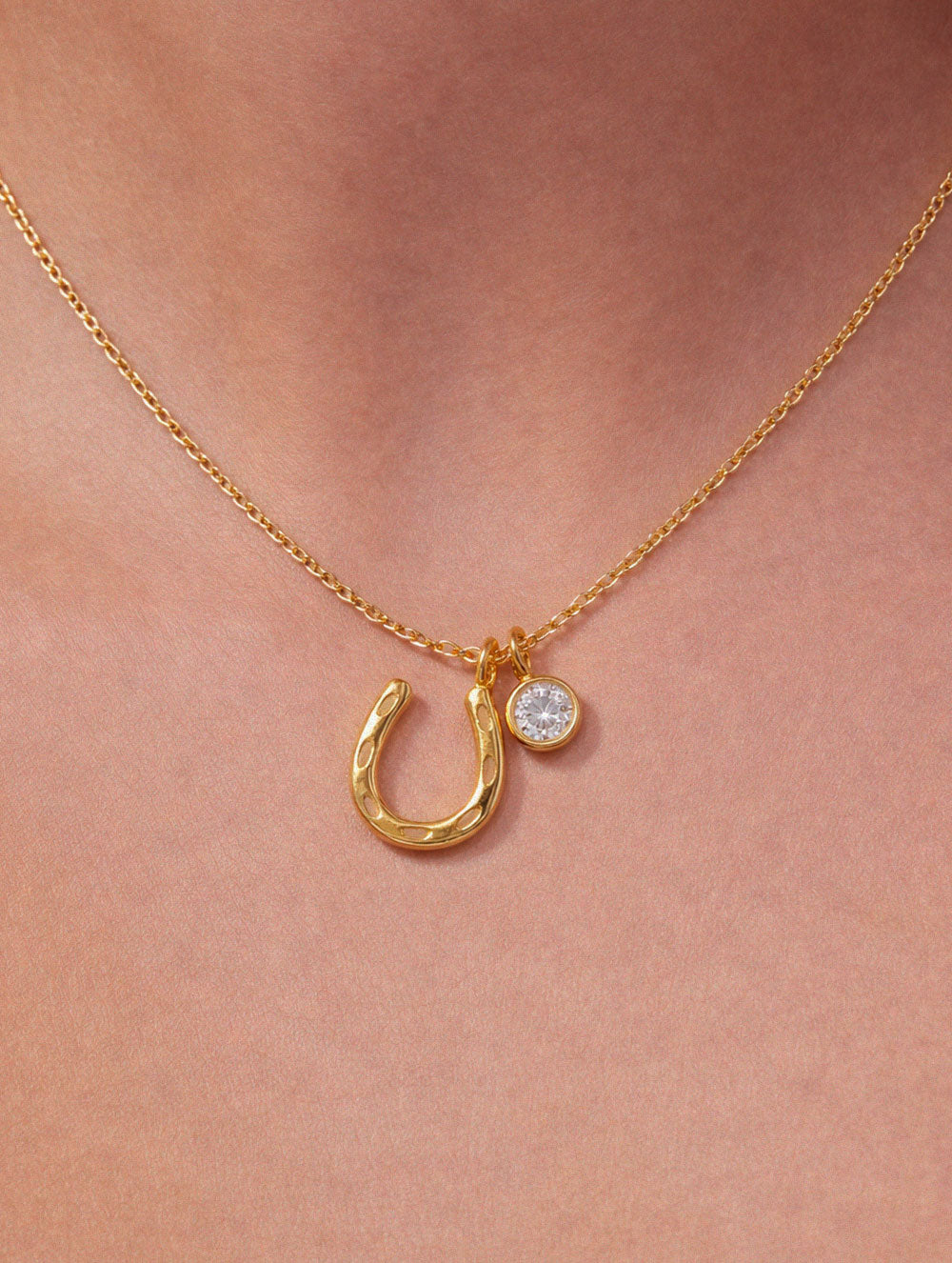 Indie Lucky Horseshoe Necklace