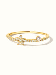 Suki Pearl Flower Band Ring