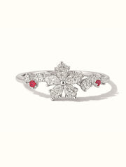 Evelyn Floral Ring - Silver