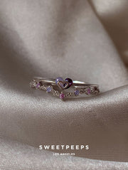 Maxine Heart Ring - Silver