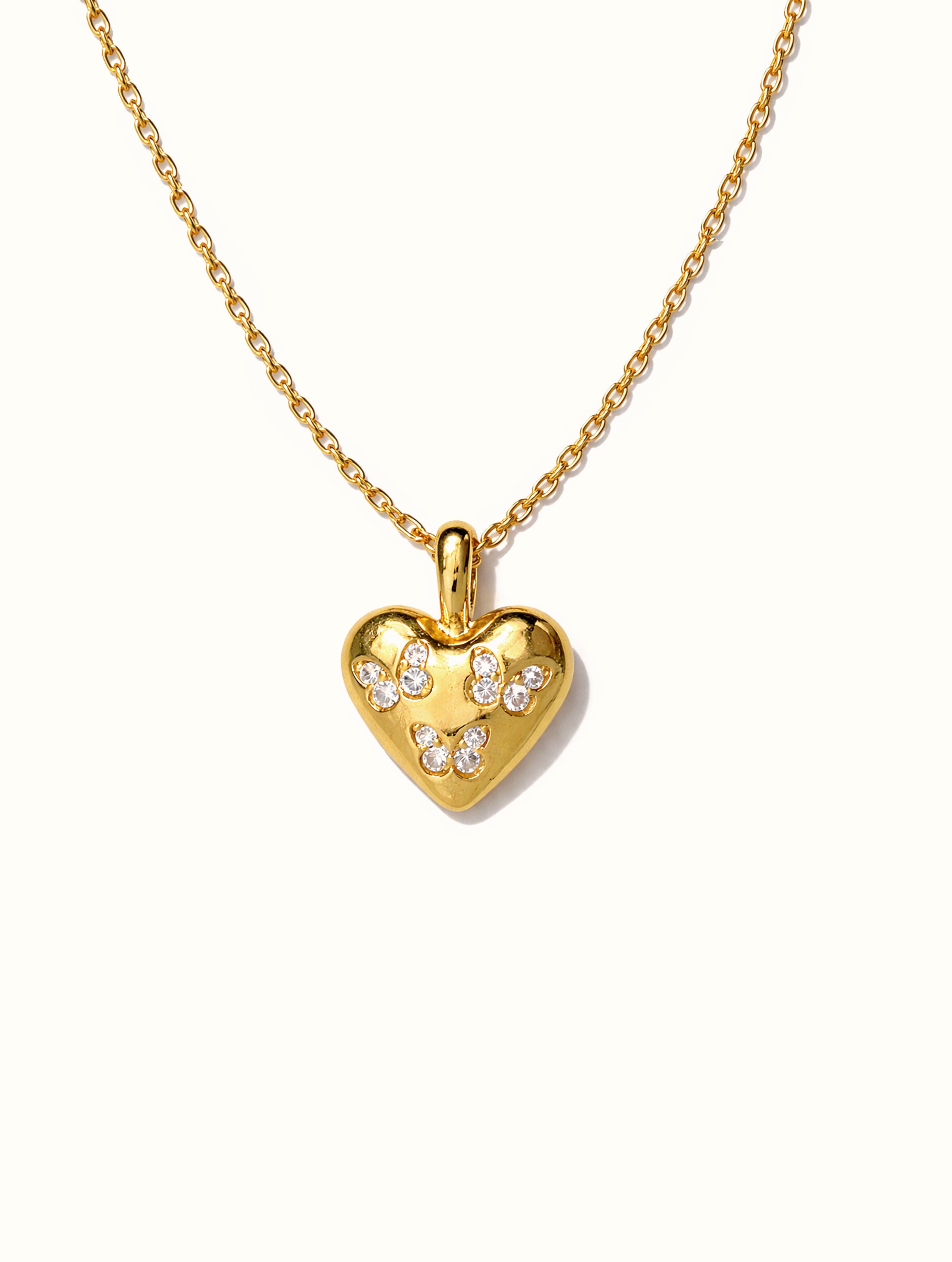 Emi Butterfly Heart Necklace