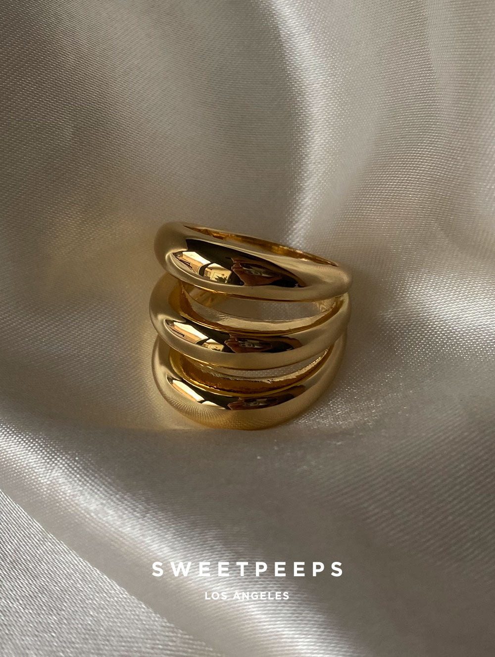 Golden 3 Layers Ring