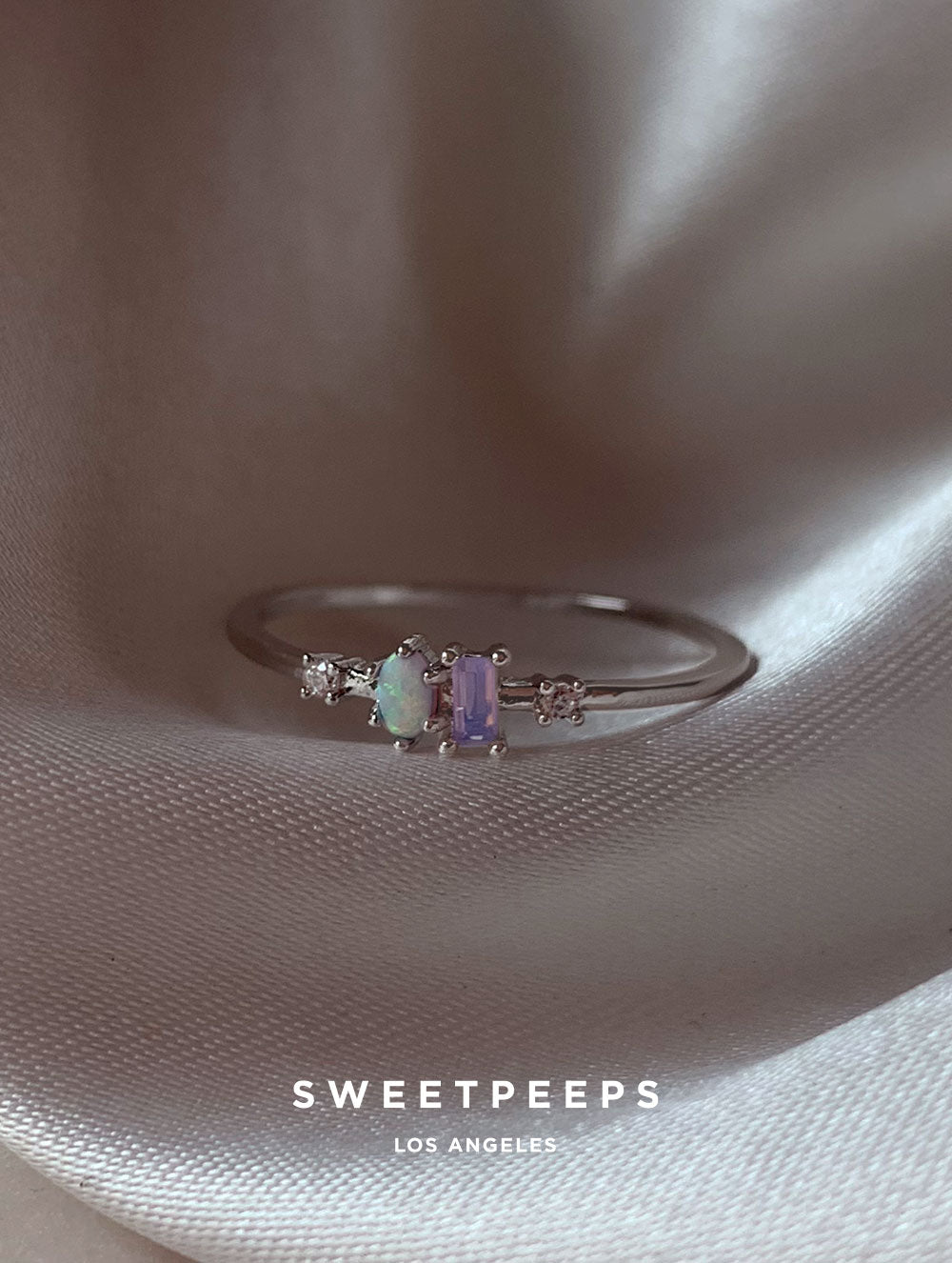 Dixie Opal Ring - Silver