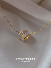Spacer Bead White Necklace