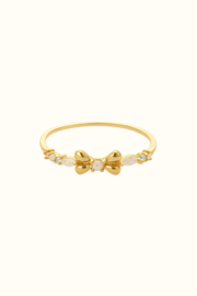 Wrenley Pearl Bow Ring