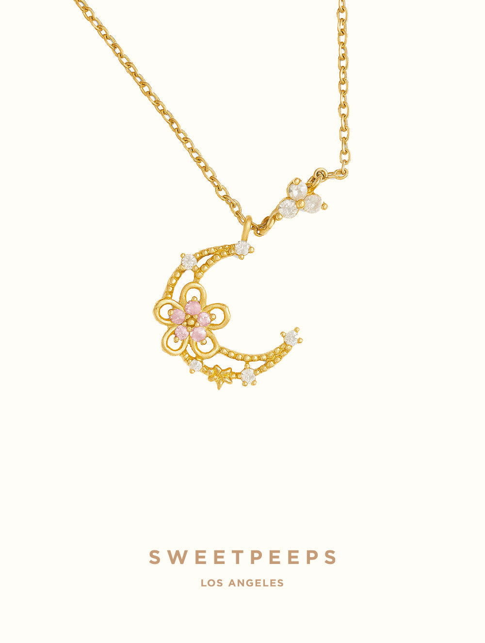 Knoxlee Intricate Crescent Necklace