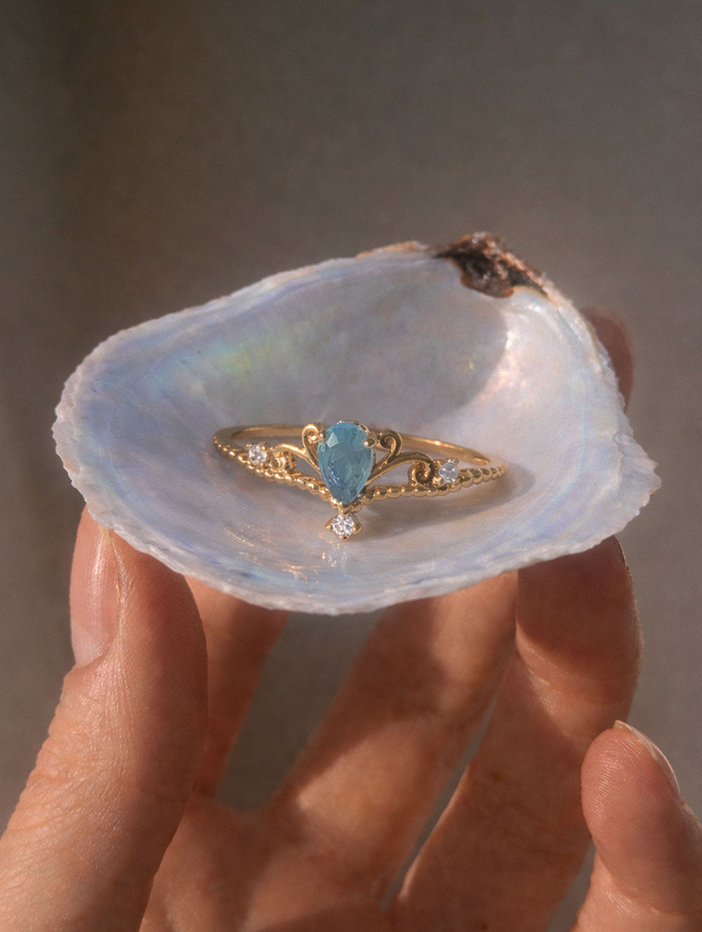 Aviva Princess Aqua Ring