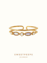 Alessia Pearl Gem Ring