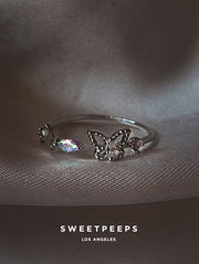 Kimberly Butterfly Ring - Silver