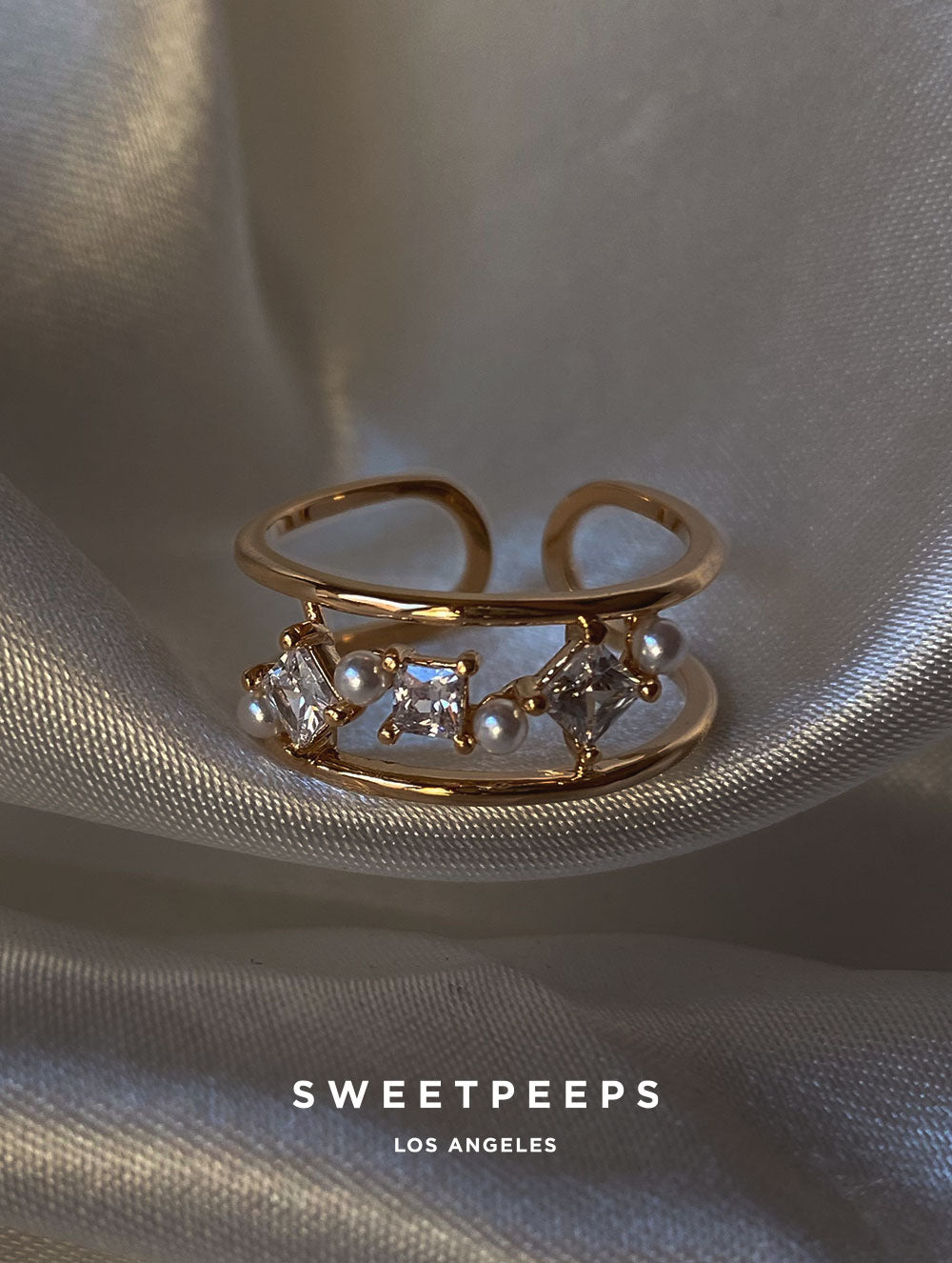 Alice Pearl Encrusted Ring