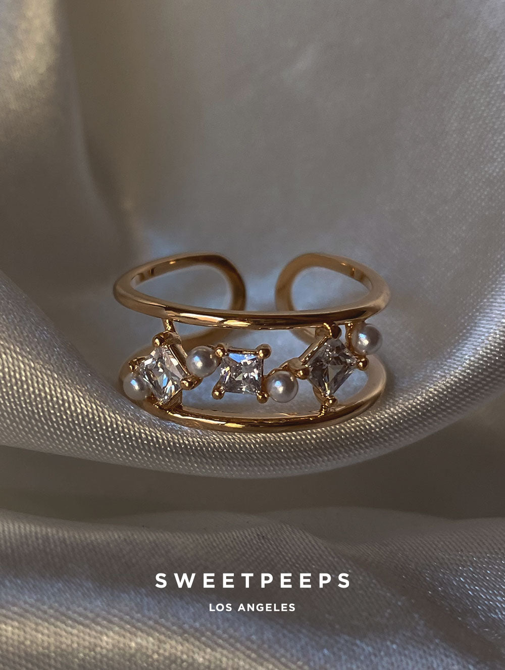 Alice Pearl Encrusted Ring