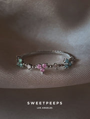 Catalina Pastel Clover Ring - Silver