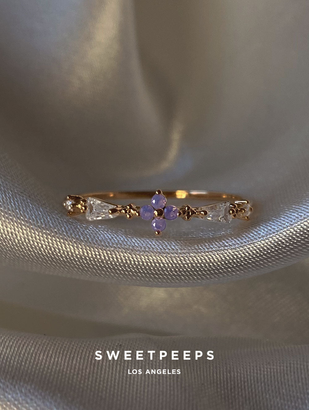 Annabelle Dainty Clover Ring
