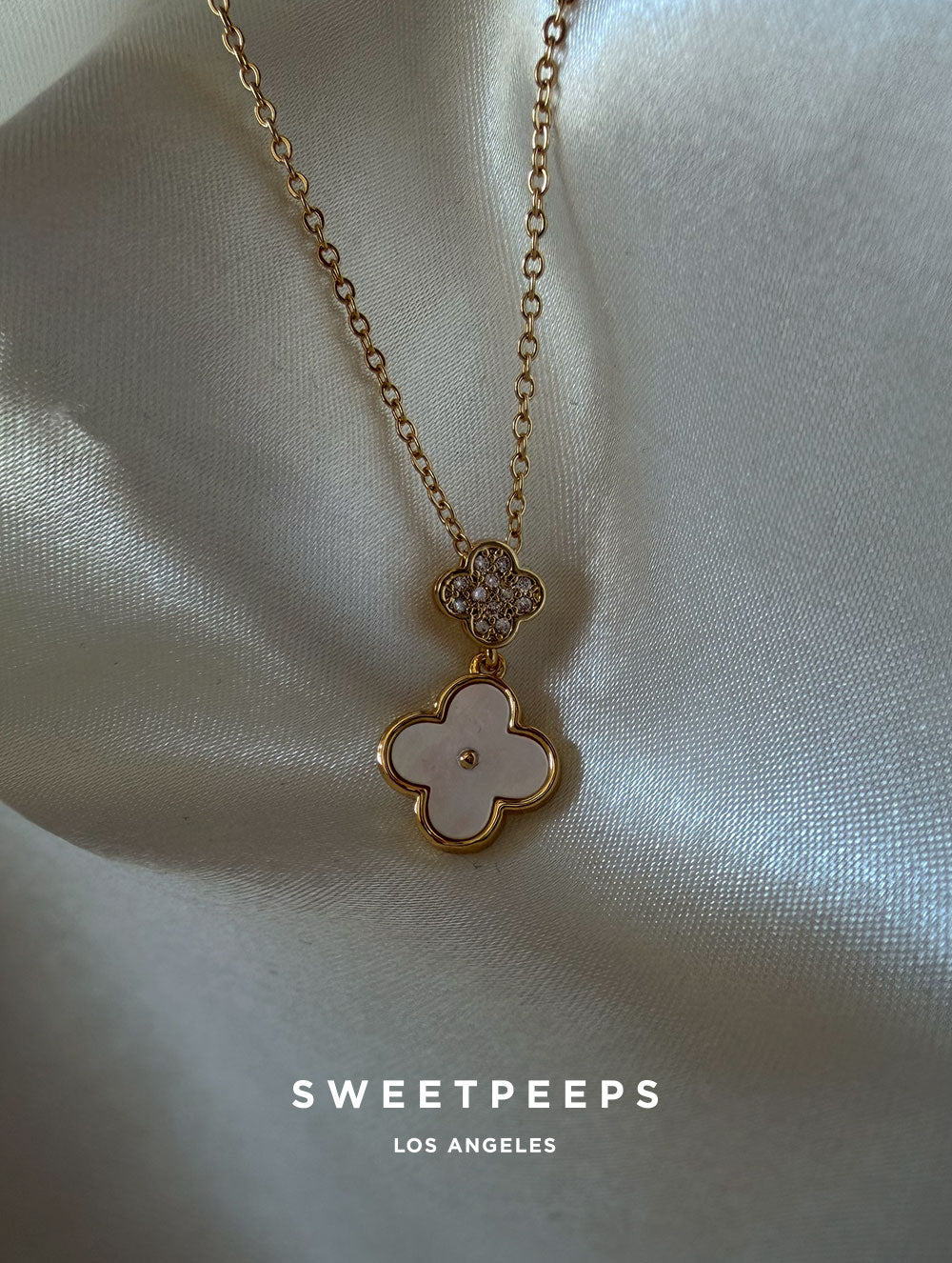 Cordelia Clover Drop Necklace