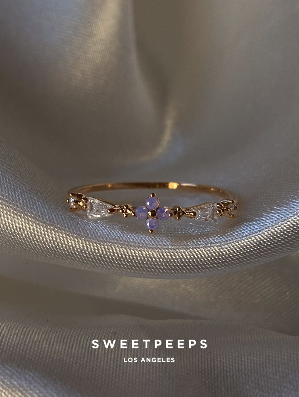 Annabelle Dainty Clover Ring
