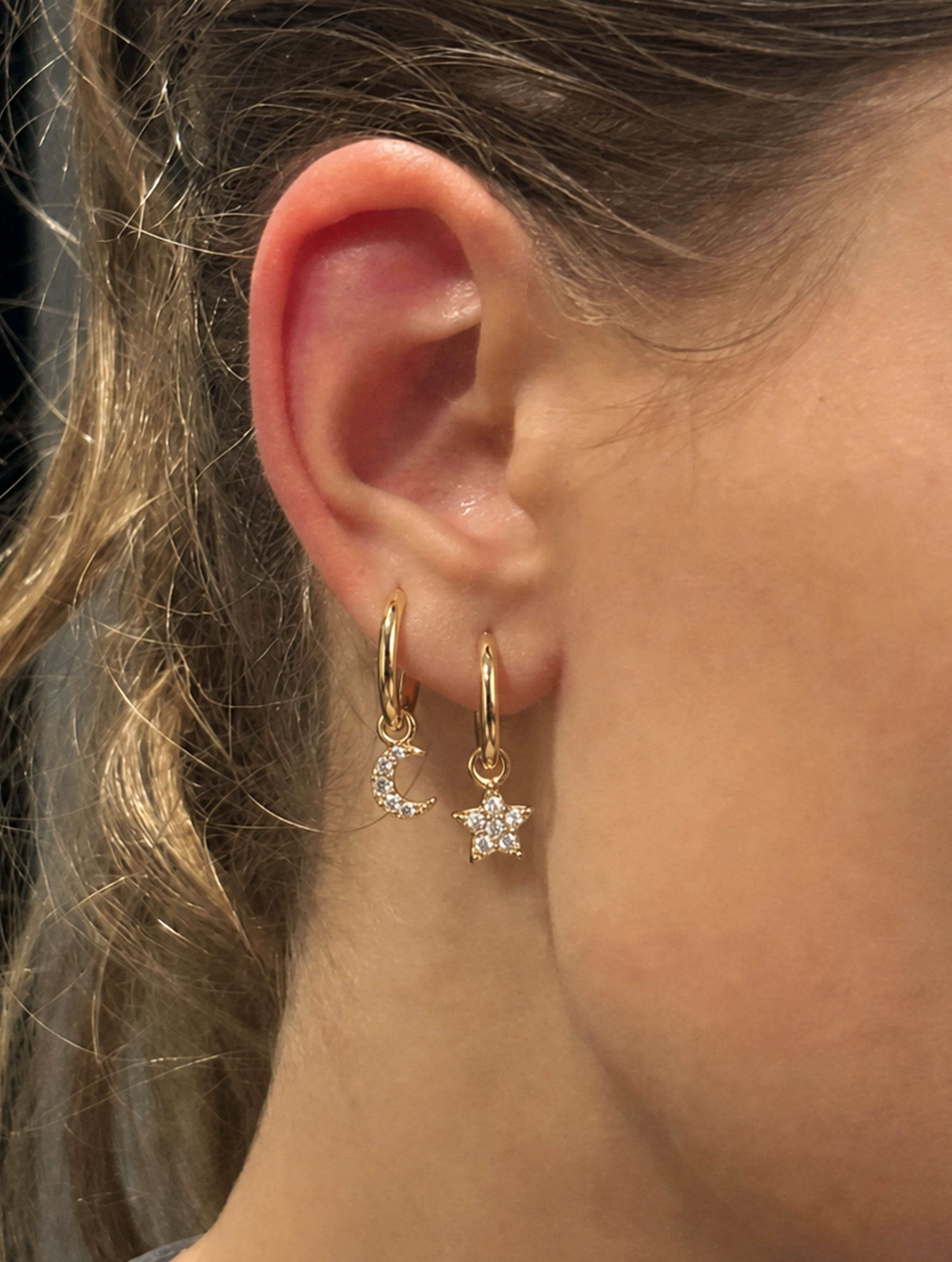 Annie Star & Moon Hoops