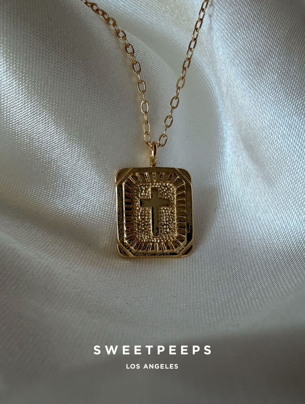 Caius Cross Pendant Necklace