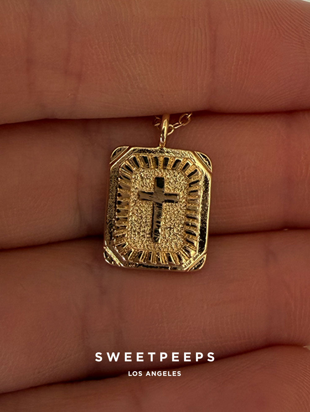 Caius Cross Pendant Necklace