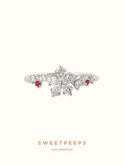 Evelyn Floral Ring - Silver