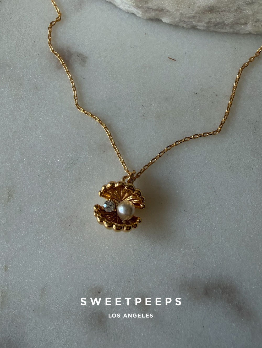 Liora Clam Pearl Necklace