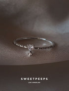 MARIANA BRCLT-RG- PINK PAVE HEART main image 0