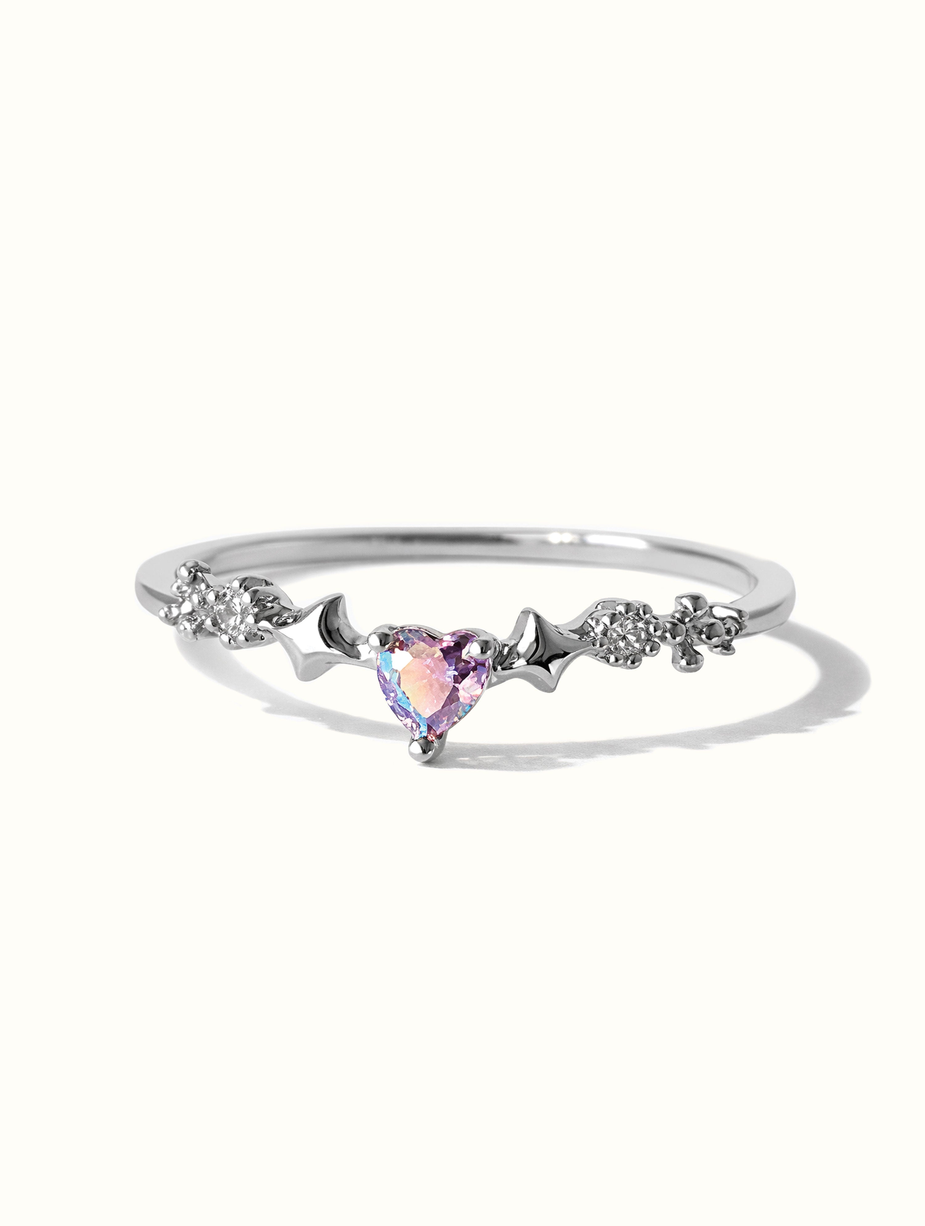 Talia Sailor Heart Ring - Silver