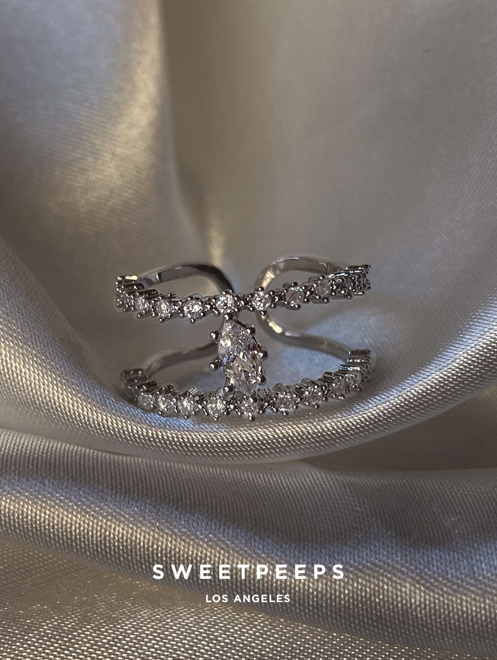 Aralyn Double Band Ring - Silver