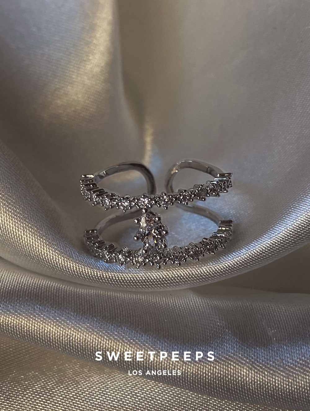Aralyn Double Band Ring - Silver