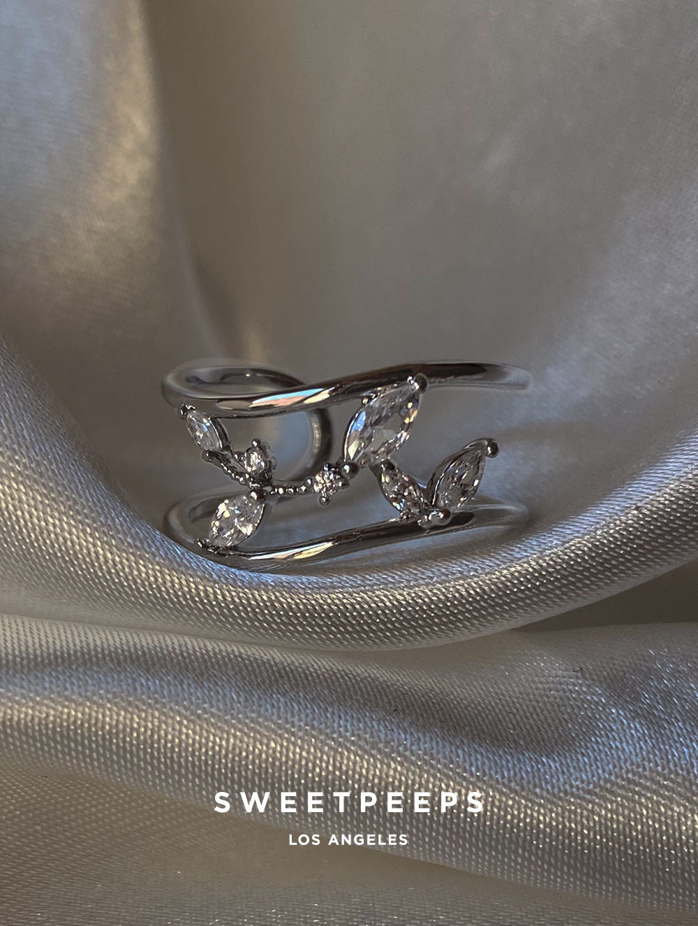 Catherine Leaves Ring - Silver