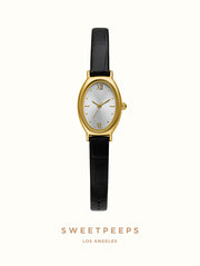 Classic Gold Leather Band Watch