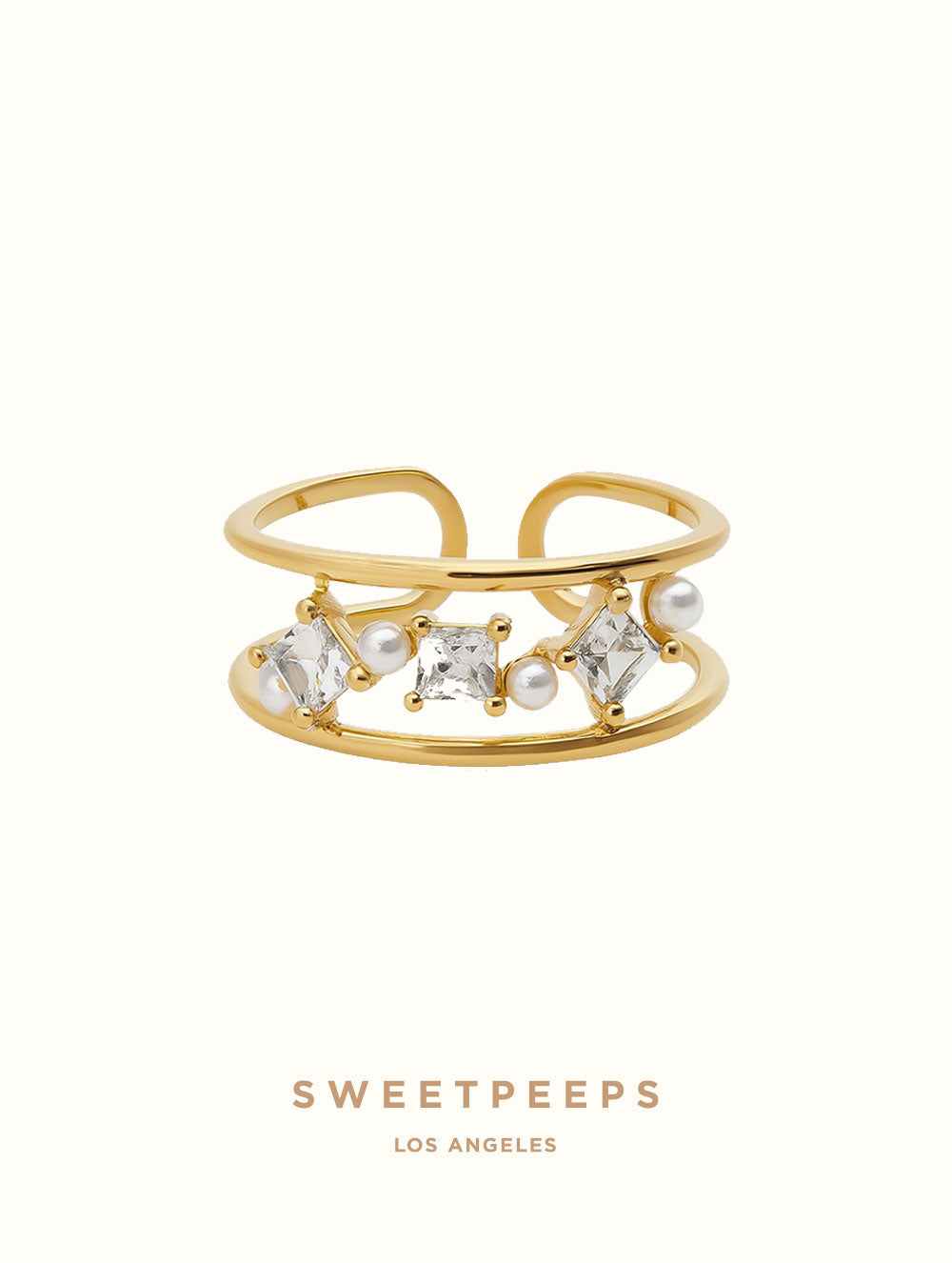 Alice Pearl Encrusted Ring