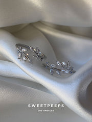 Branch Wrap Pearl Ring - Silver