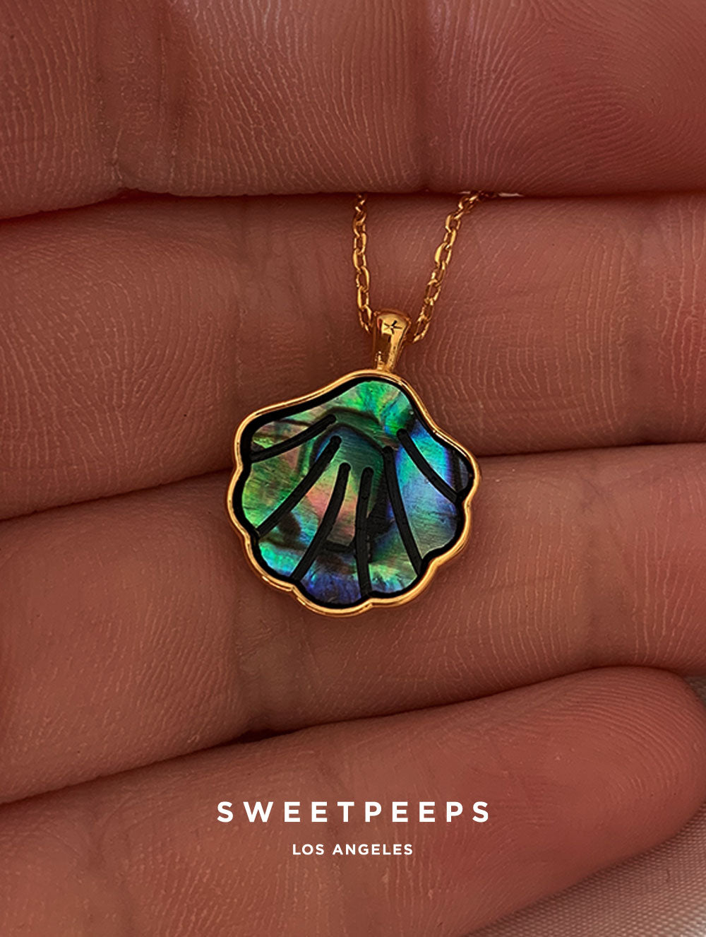 Opal Clam Necklace