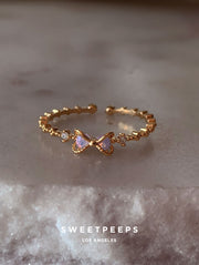 Nina Purple Bow Ring