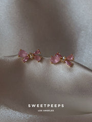 Kaeli Pink Bow Studs