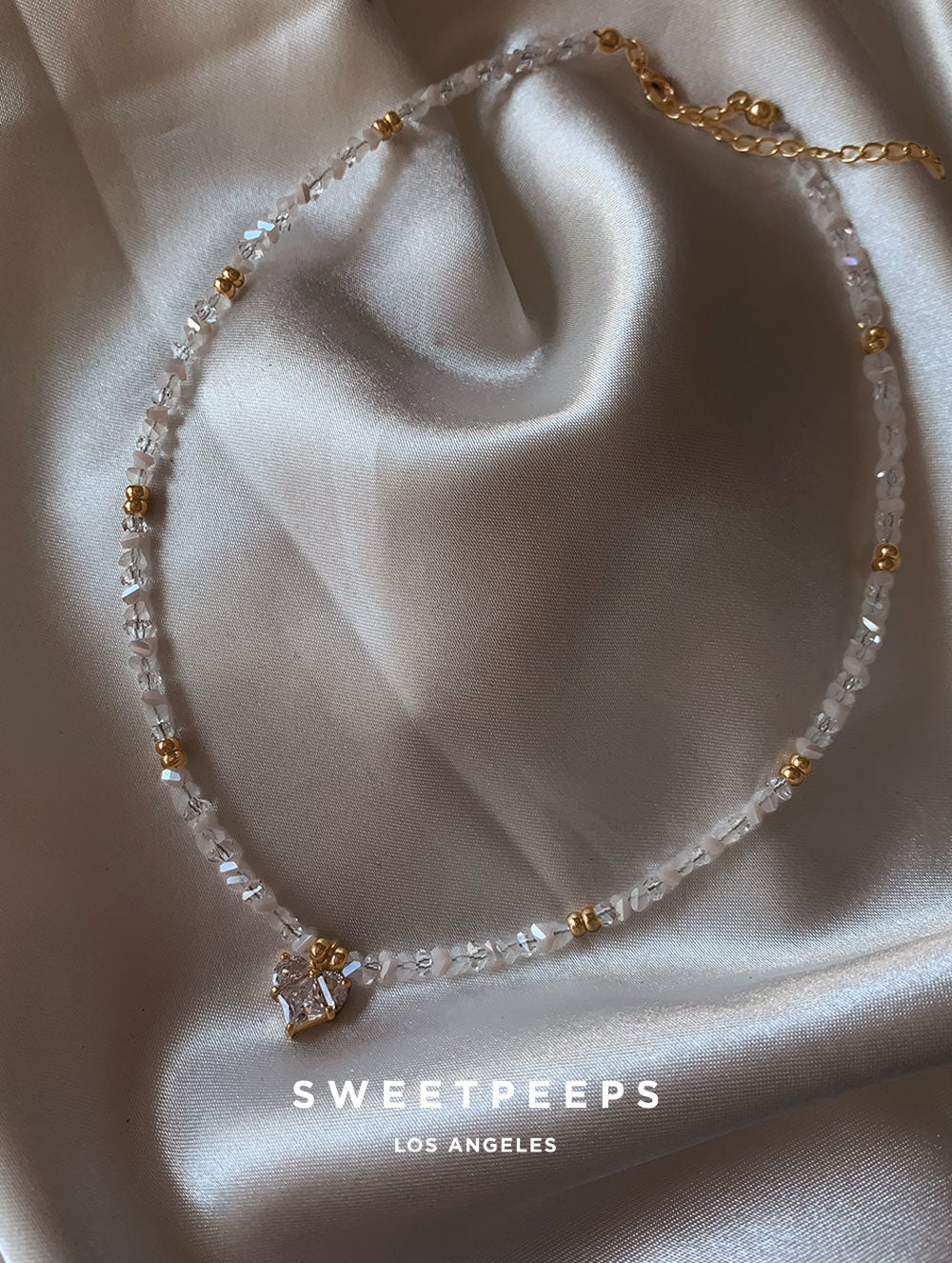 Oakleigh Heart Beaded Necklace