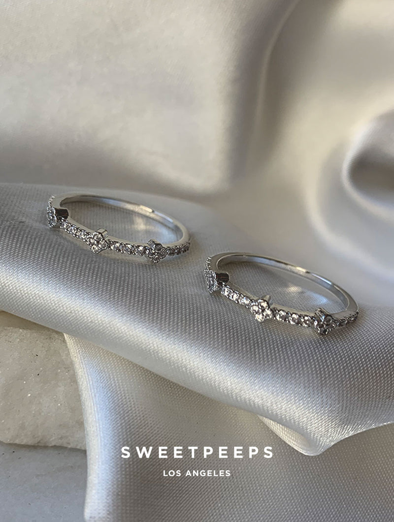 Quatrefoil Clover Ring - Silver