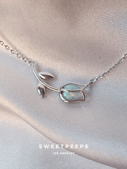 Tulip Necklace - Silver