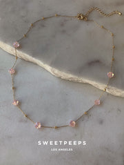 Tiana Glistening Pink Necklace