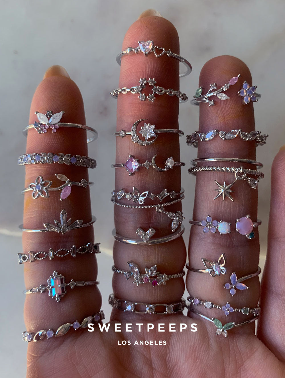 Kiera Knight Star Ring - Silver